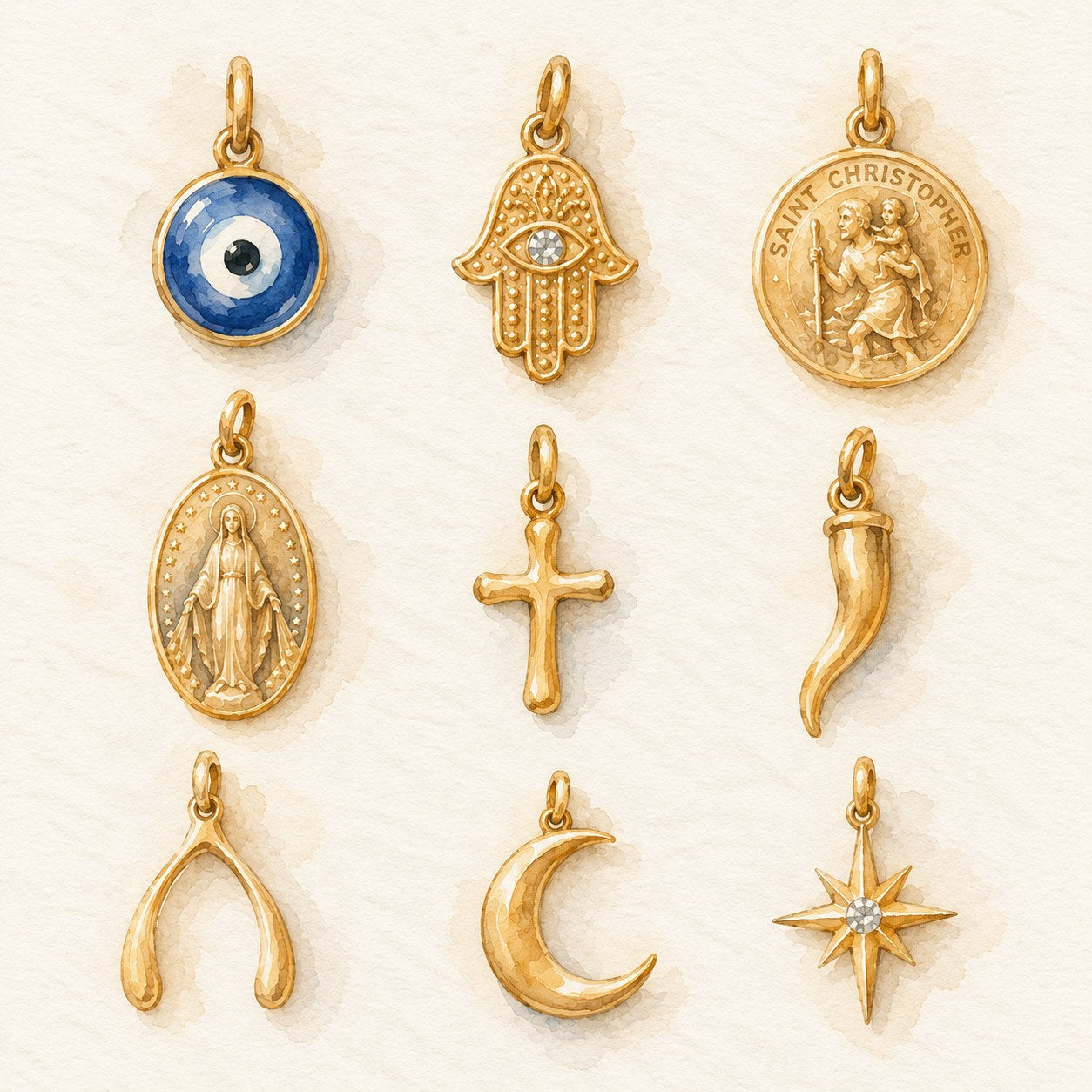 The Meaning Behind Our Symbols: Evil Eye, Hamsa, Saint Christopher, Mary and More