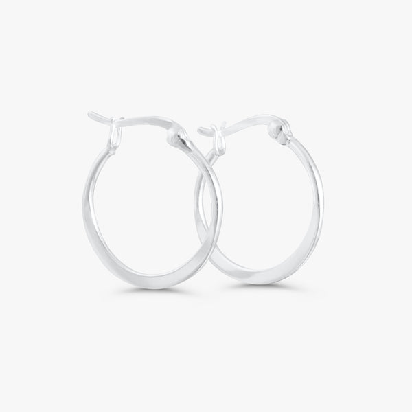 Eira Flat Hoop Earrings