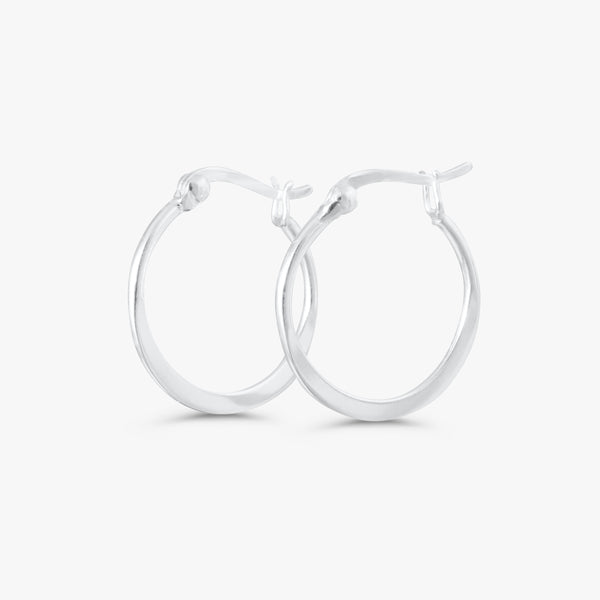 Eira Flat Hoop Earrings