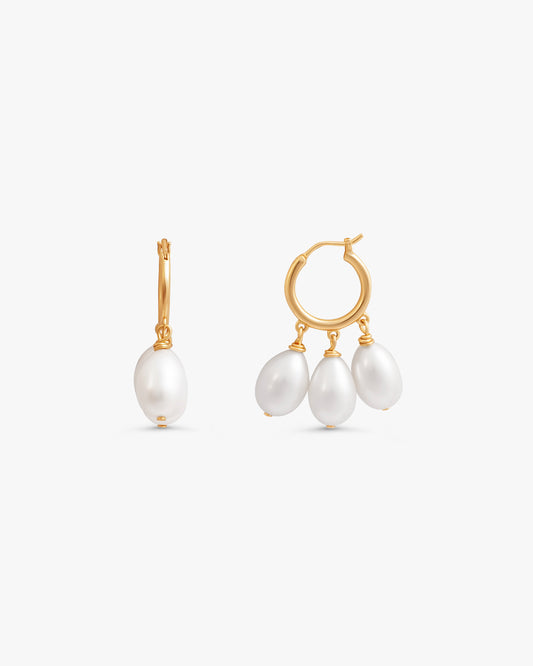 Linnea Pearl Hoops