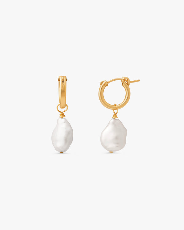 Sienna Keshi Pearl Hoops