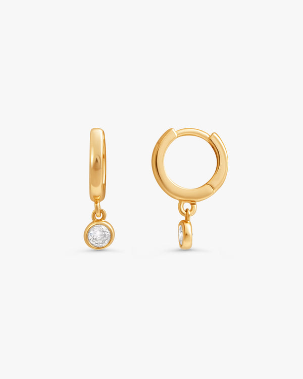 Lila Solitaire Earrings