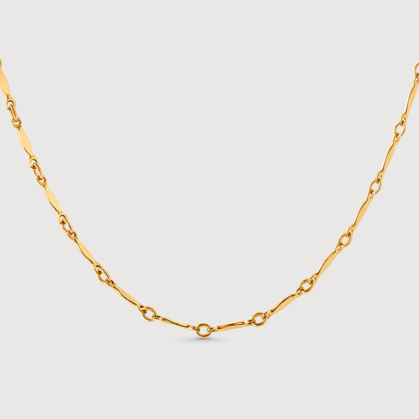 Flat Bar Layering Chain Necklace