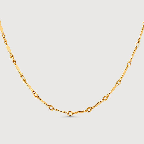 Flat Bar Layering Chain Necklace