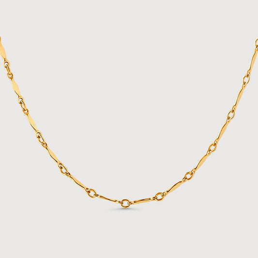 Flat Bar Layering Chain Necklace