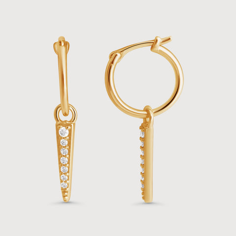 Mini Huggie Hoops In Gold