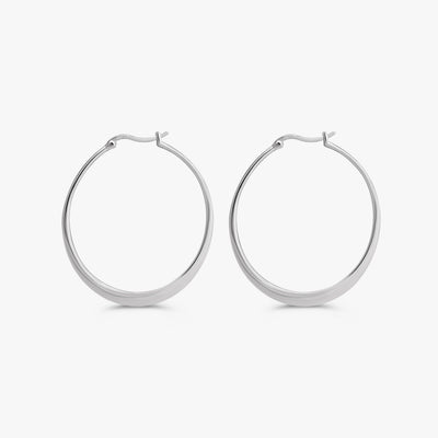 Eira Flat Hoop Earrings