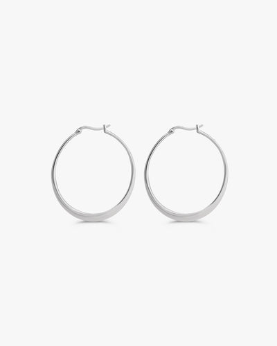 Eira Flat Hoop Earrings