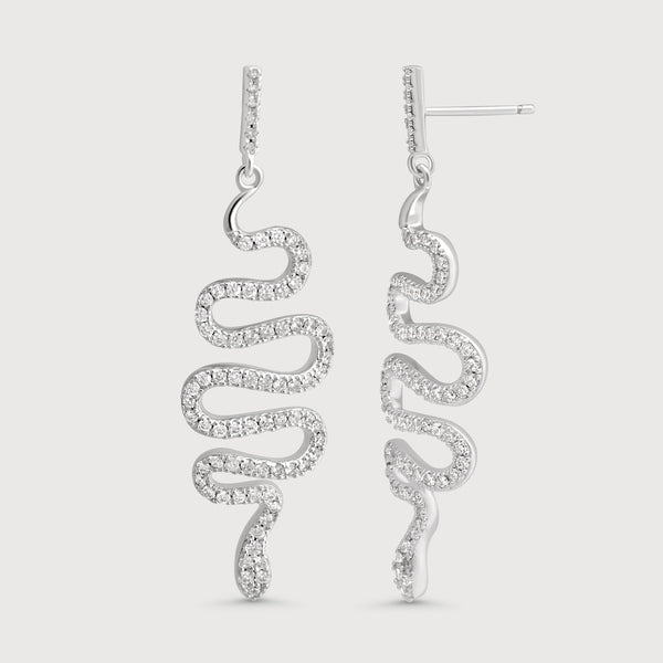 Snake Drop Earrings