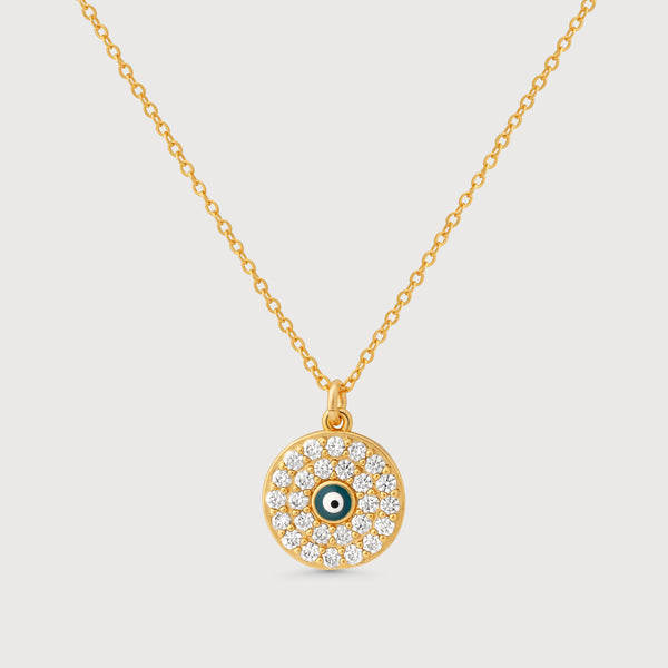 Round Evil Eye Necklace