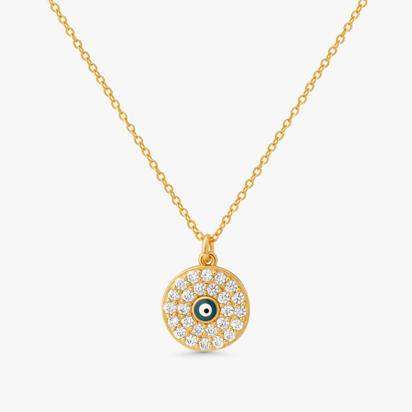 Elin Round Evil Eye Necklace