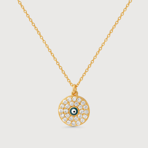 Round Evil Eye Necklace