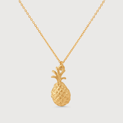 Pineapple Goddess Necklace In Gold