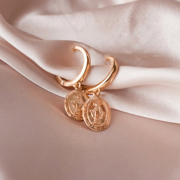Amelie Miraculous Mary Hoop Earrings