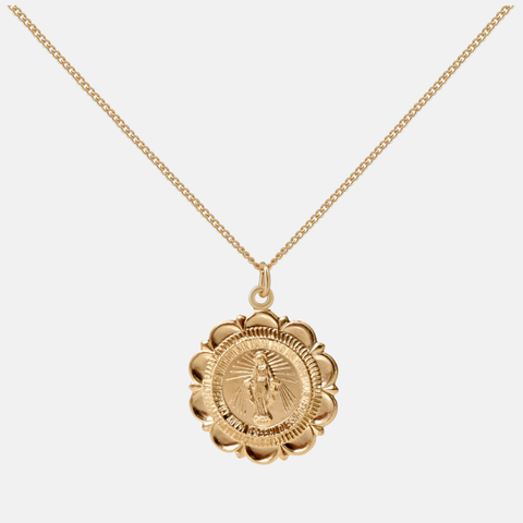 Gold Mary Necklace