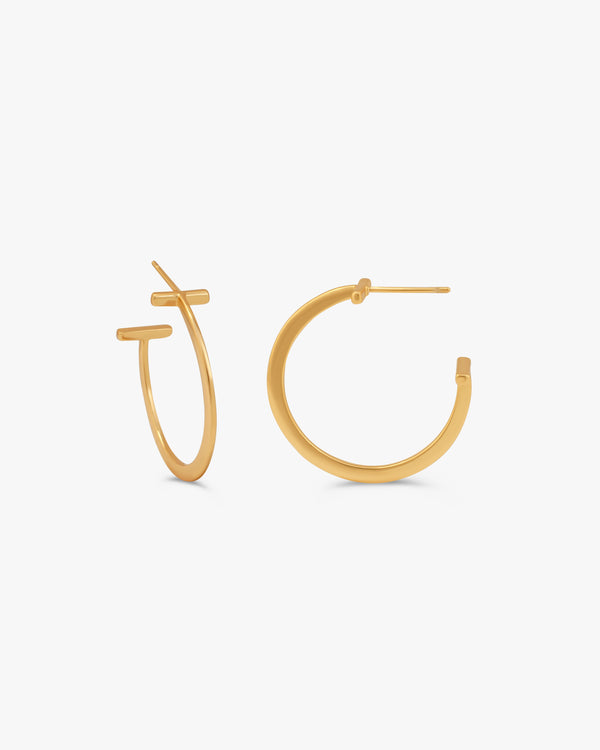 Avel Flat Hoop Earrings
