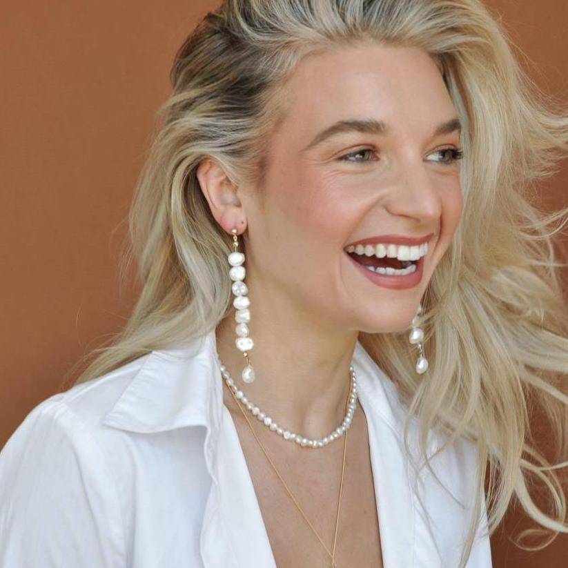 Pearl Drop Niagara Earrings