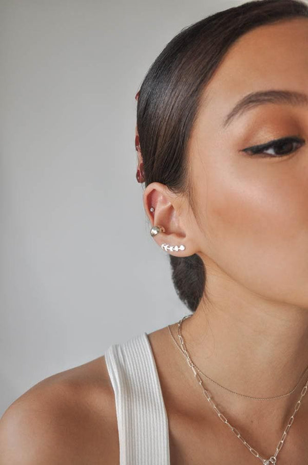 Faye Moon Climber Earrings