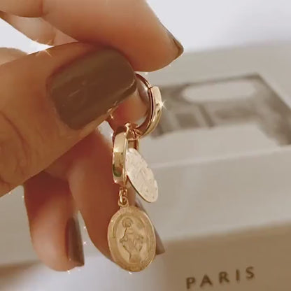 Amelie Miraculous Mary Hoop Earrings