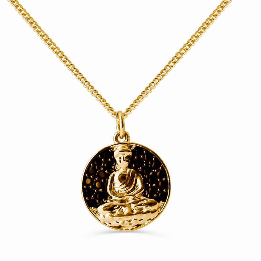 9ct Yellow Gold Buddha Pendant – Zamels
