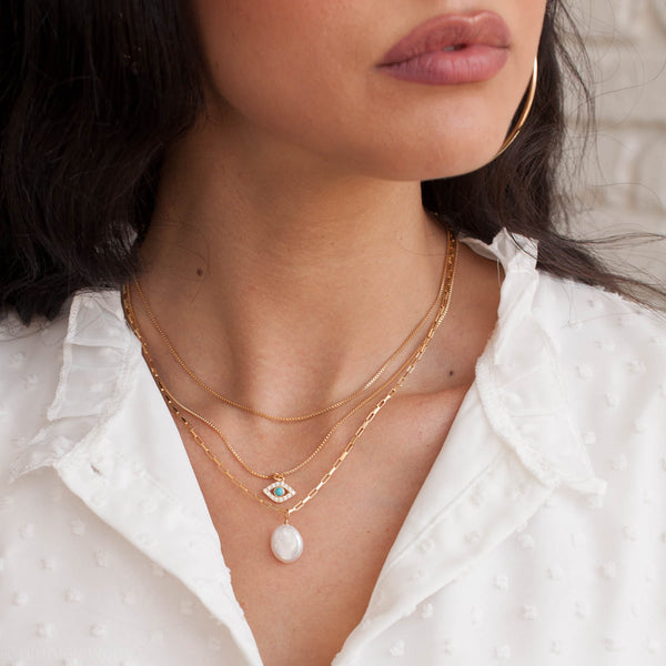 Coin Pearl Necklace