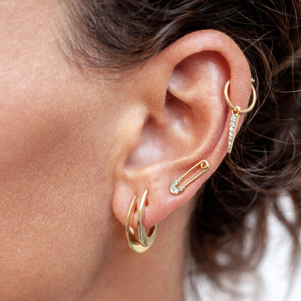 Mini Huggie Hoops In Gold