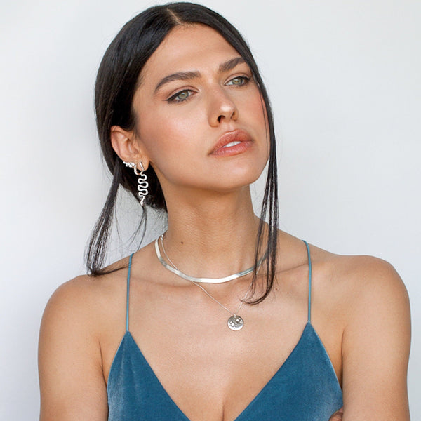 Snake Drop Earrings
